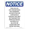 Signmission Safety Sign, OSHA Notice, 24" Height, Rigid Plastic, Pool Rules Any Person Who Has Sign, Portrait OS-NS-P-1824-V-17694 - alternate 1